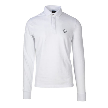 Armani Exchange White Cotton Long Sleeve