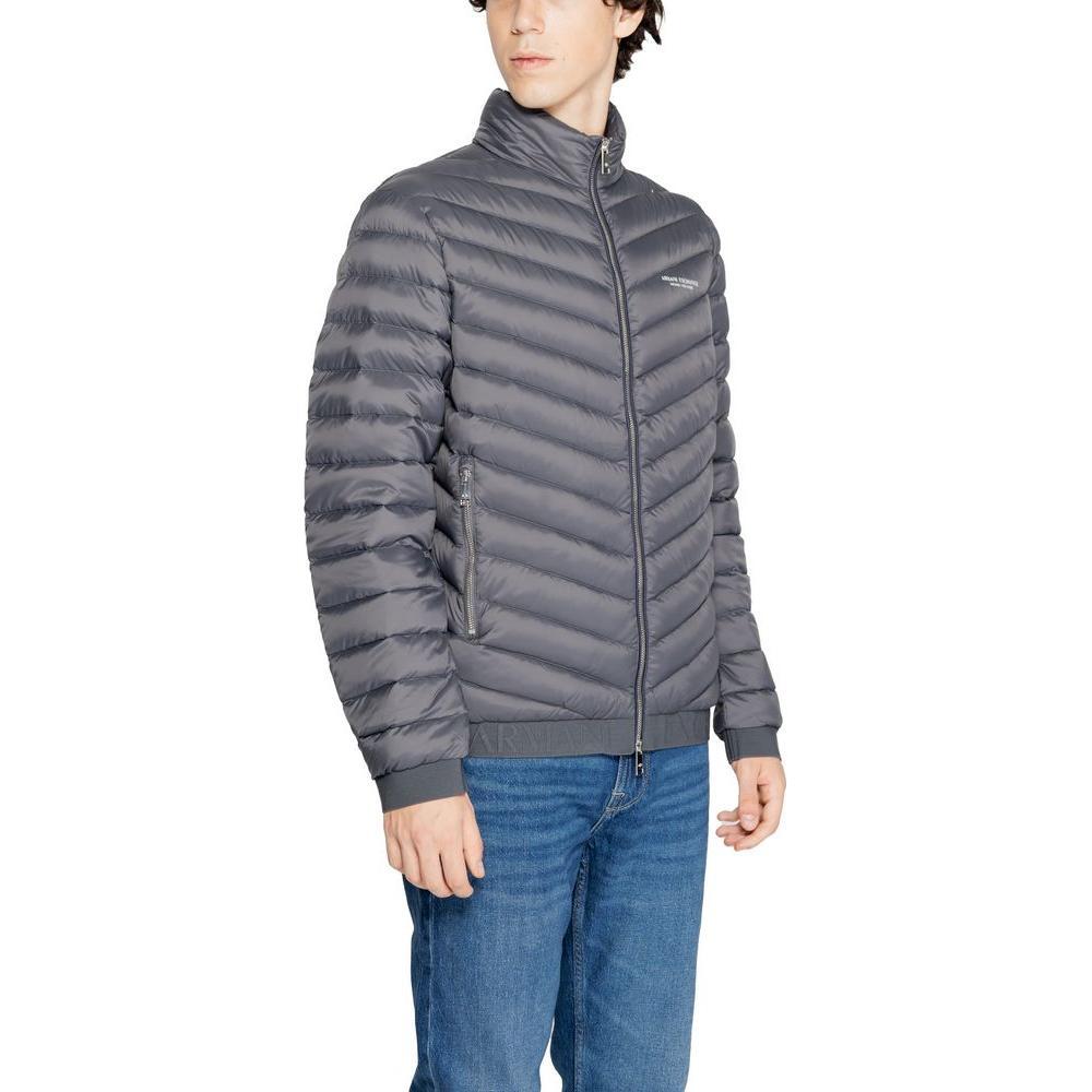 Armani Exchange Gray Polyester Jackets & Coat AR-7251700138-IT44 | S