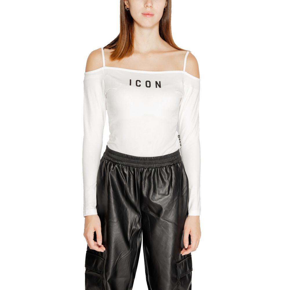 Icon White Cotton Bodysuit 1728,71956299936,Bodysuits - T-Shirts - Clothing,Clothing,Icon,IT44|L,New with tags,T-Shirts - Clothing,White,Women