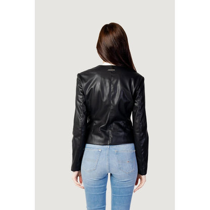 Armani Exchange Black Leather Jacket