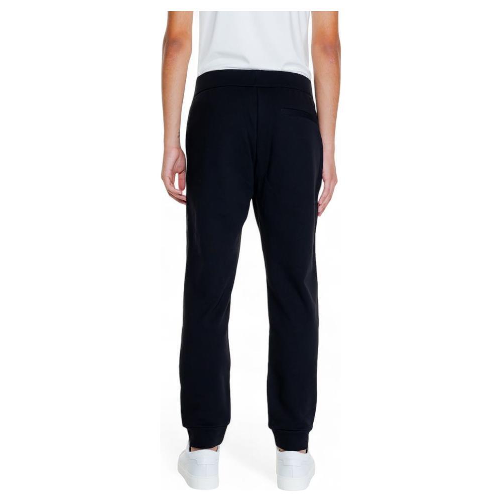 Armani Exchange Black Cotton Joggers Workout Pant