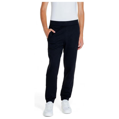 Armani Exchange Black Cotton Joggers Workout Pant