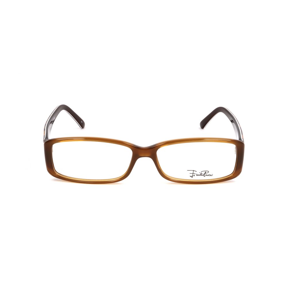 Emilio Pucci Brown Plastic Frames, women's glasses, model EP2658201, size 53/14/130 mm, stylish brown eyewear.