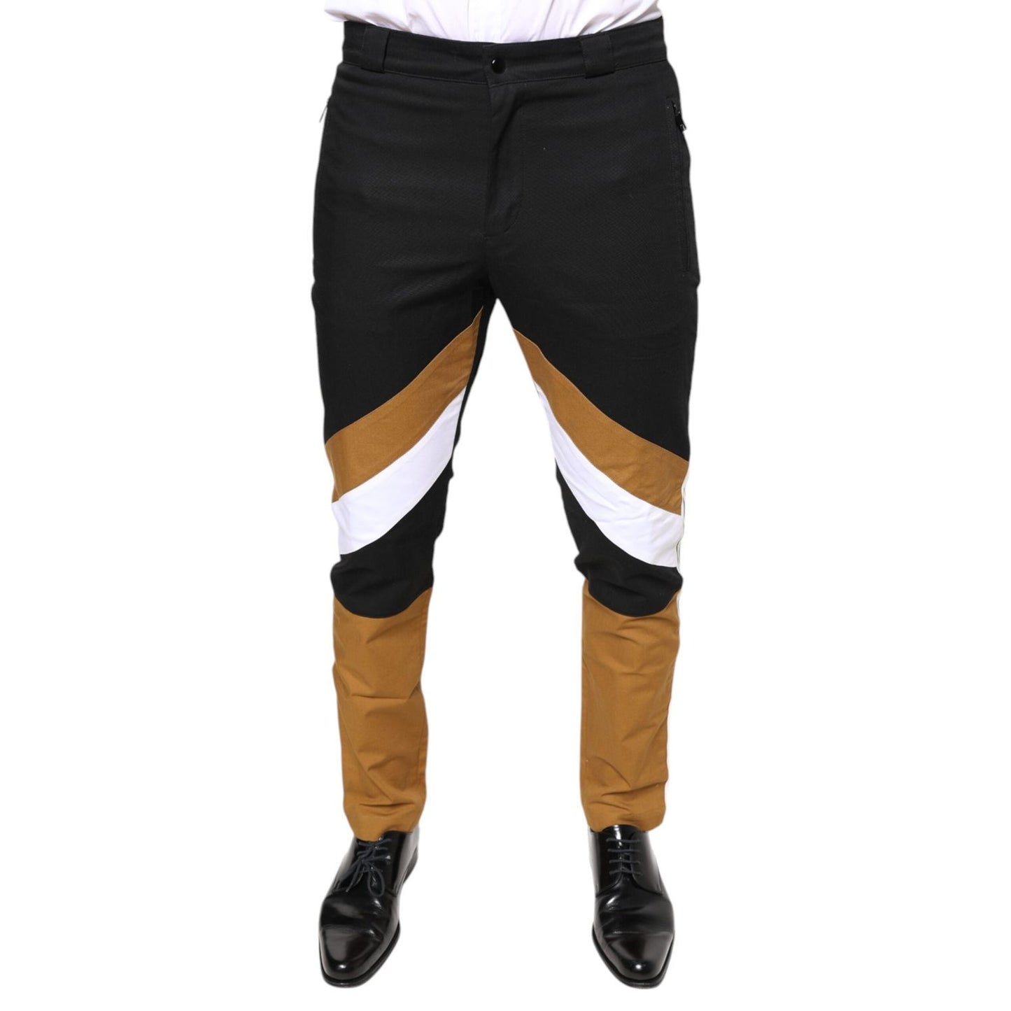 Dolce & Gabbana Multicolor Stripe Skinny Cotton Pants