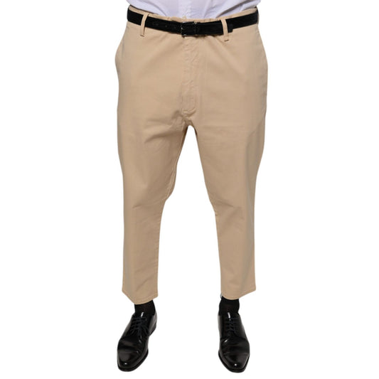Don The Fuller Beige HOUSTON Men Cropped Dress Pants