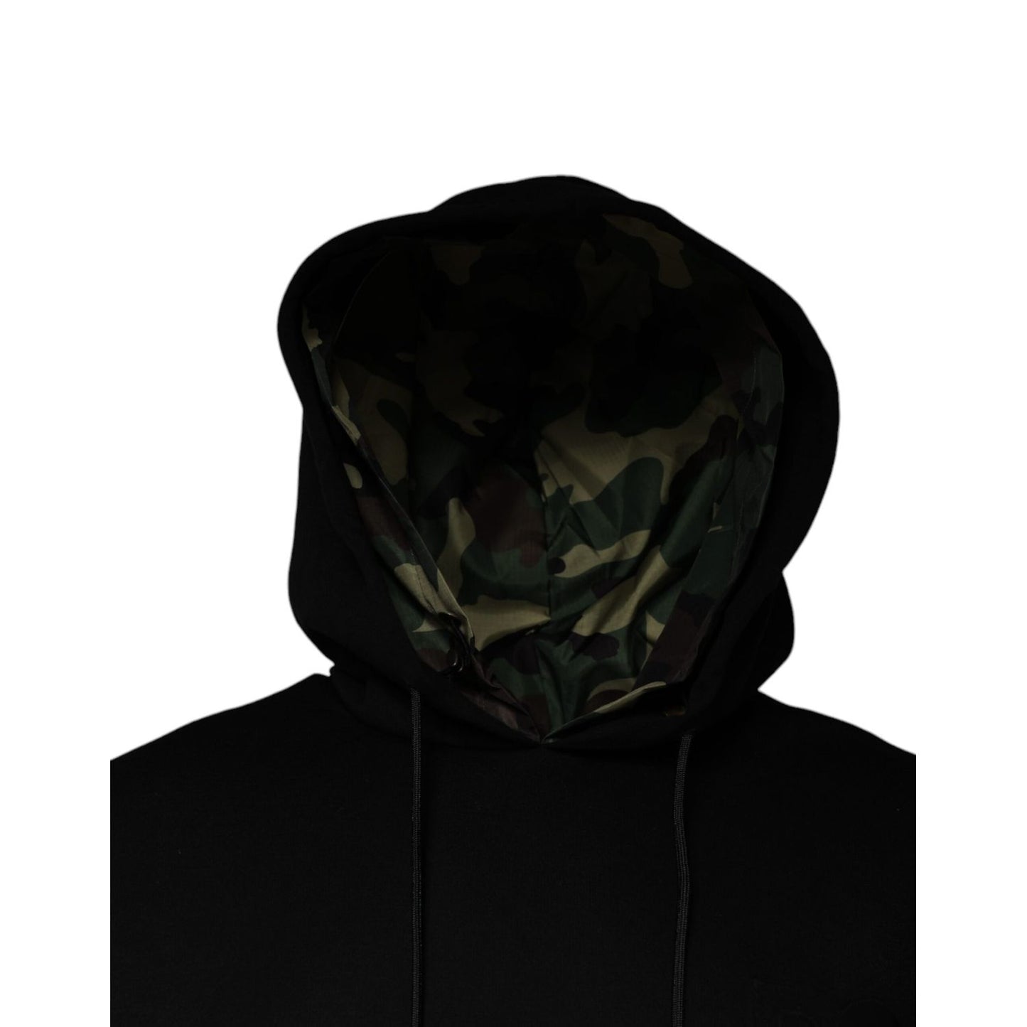 Dolce & Gabbana Black Pocket CottonHooded Sweatshirt Sweater