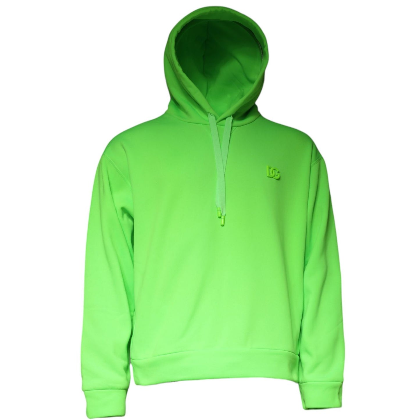 Dolce & Gabbana Green Logo Hooded Pullover Sweatshirt Sweater