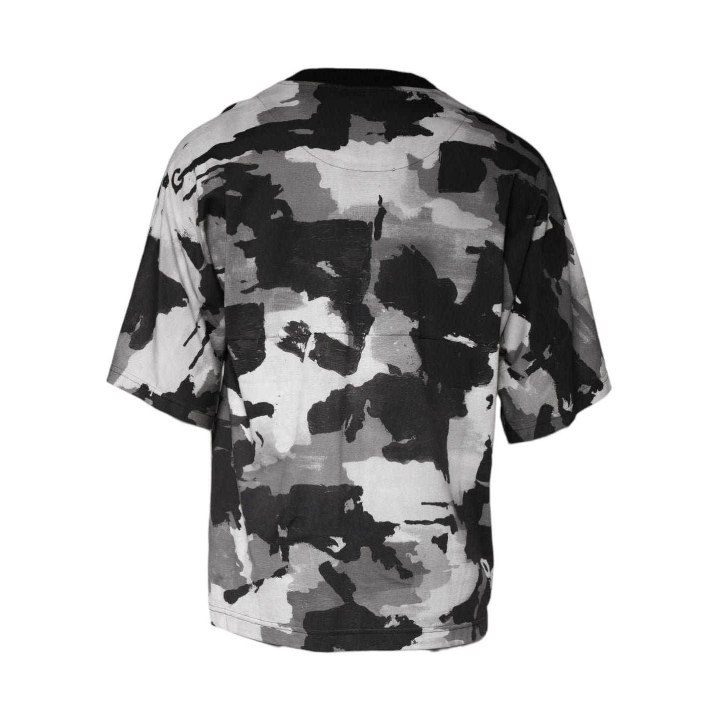 Dolce & Gabbana Multicolor Camouflage Cotton Crewneck T-shirt