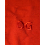 Dolce & Gabbana Orange Cotton Button Down Casual Polo Shirt TSH84563-44