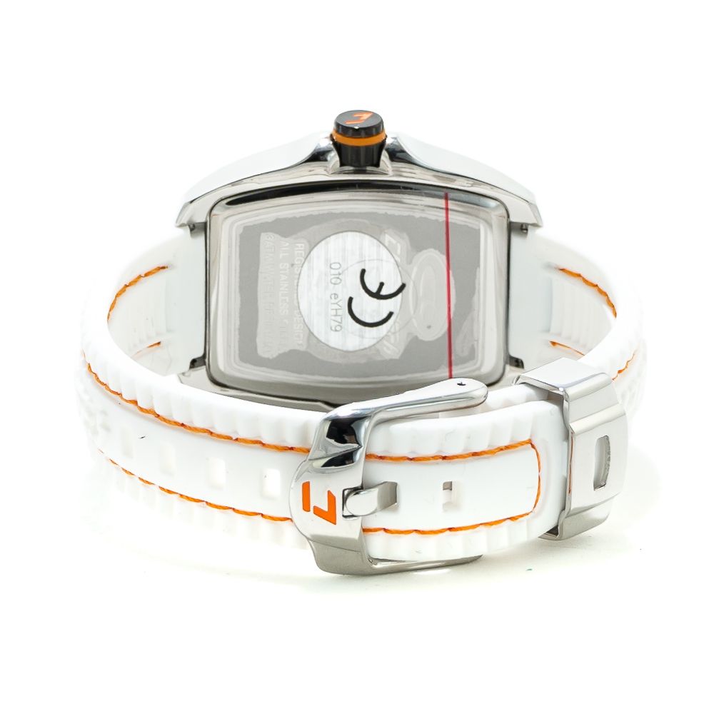 Chronotech White Rubber Dress Watch