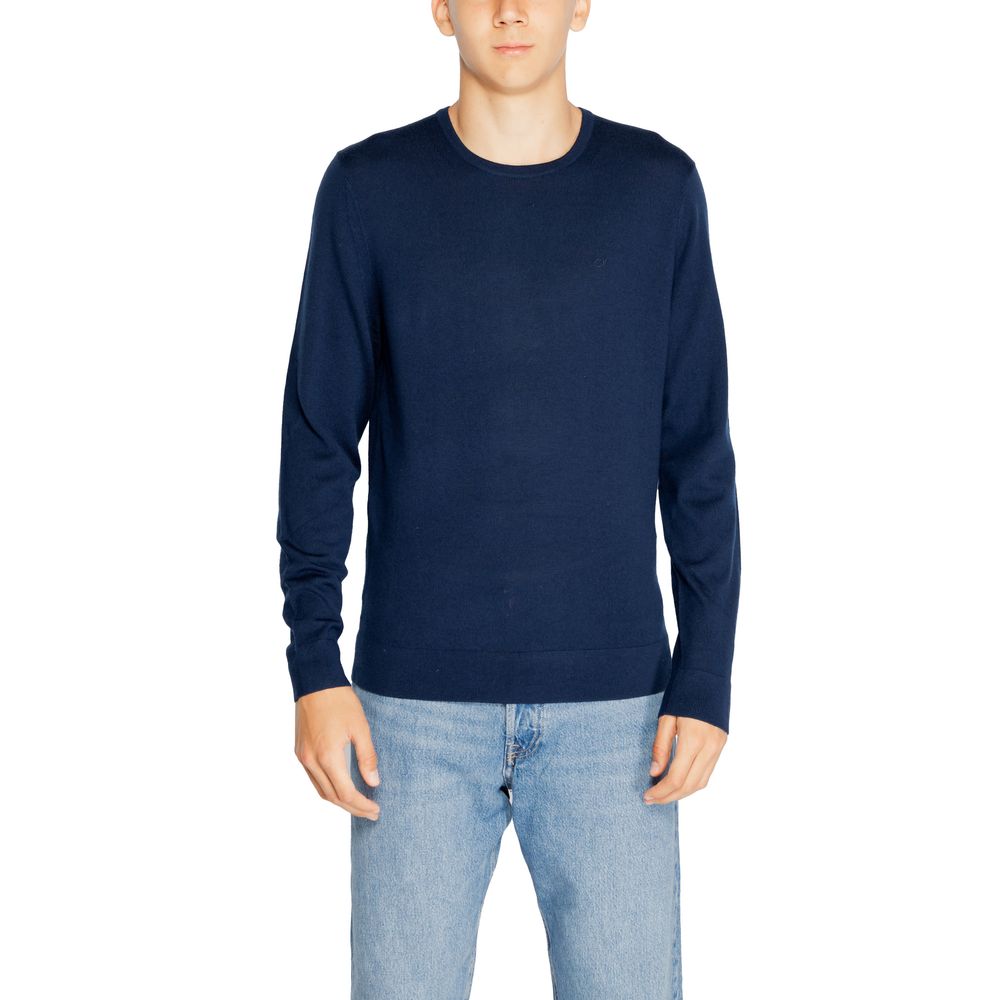 Calvin Klein Blue Recycled Wool Sweatshirt