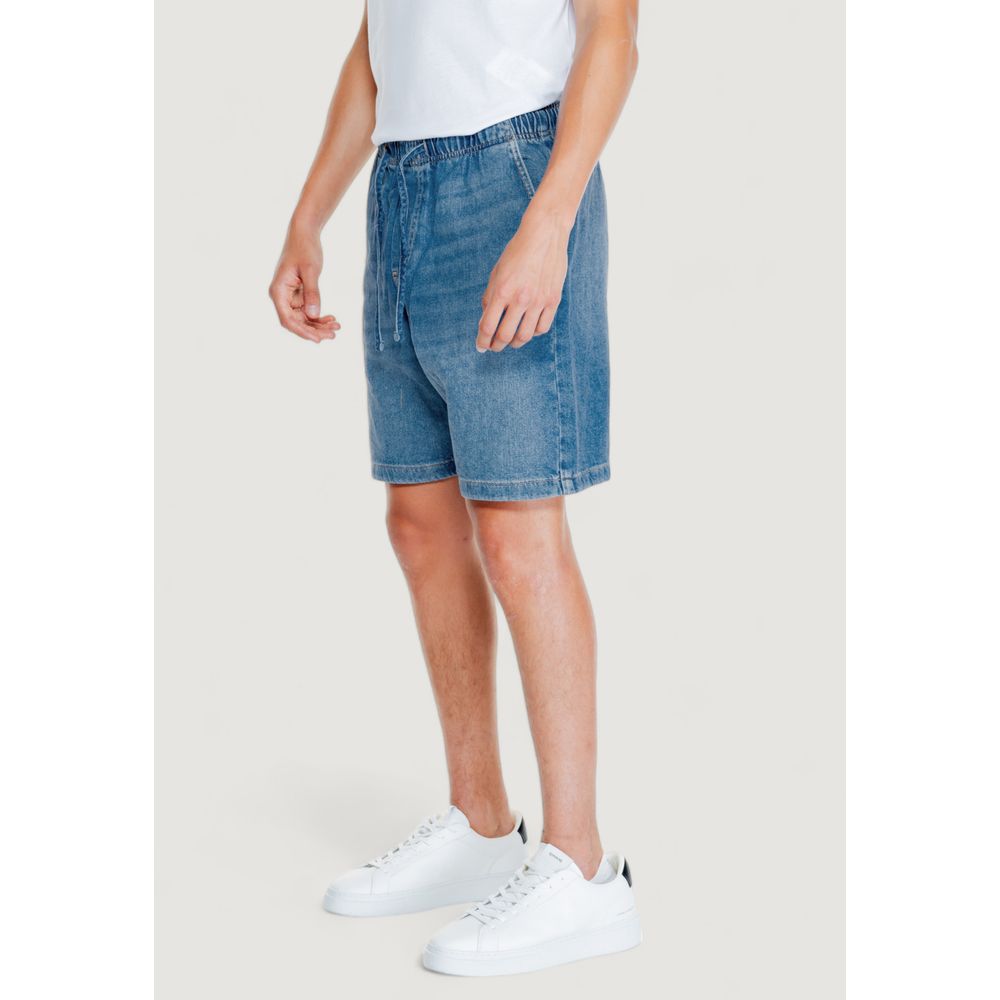 Jack Jones Light Blue Cotton Bermuda Shorts