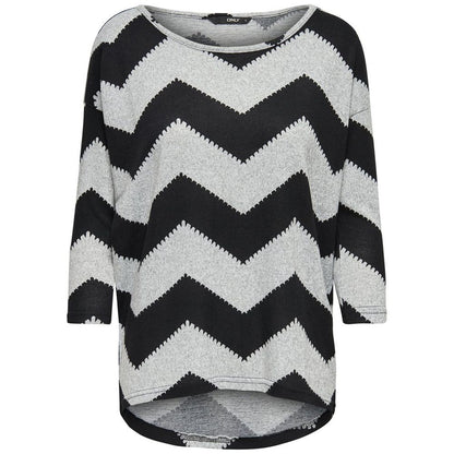 Only Gray Polyester Pattern Shirt