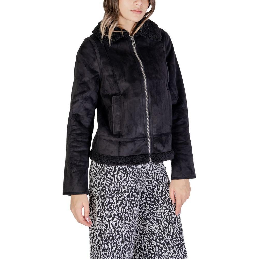 Street One Black Polyester Jackets & Coat ST-15706500009-IT38|XS