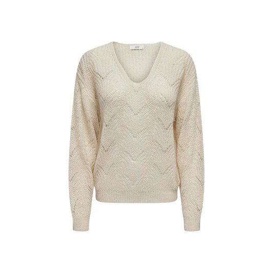 Jacqueline De Yong Cream Marabou Sweatshirt