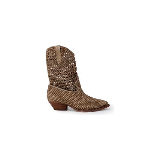 ASH Beige Leather Boot for Women - 100% Leather, Spring/Summer Collection, Stylish Women's Footwear