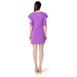 Rinascimento Purple Polyester Midi RI-11296000151-IT38|XS