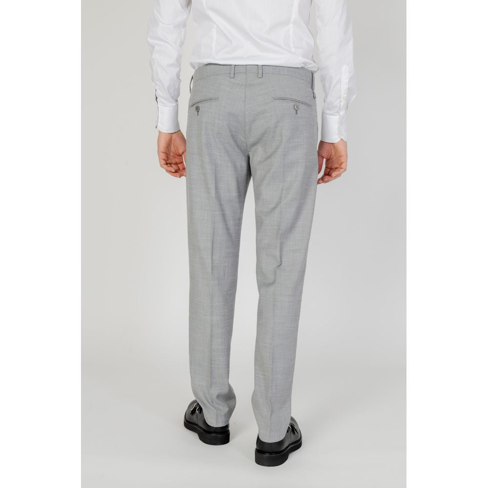 Antony Morato Gray Polyester Dress Pants