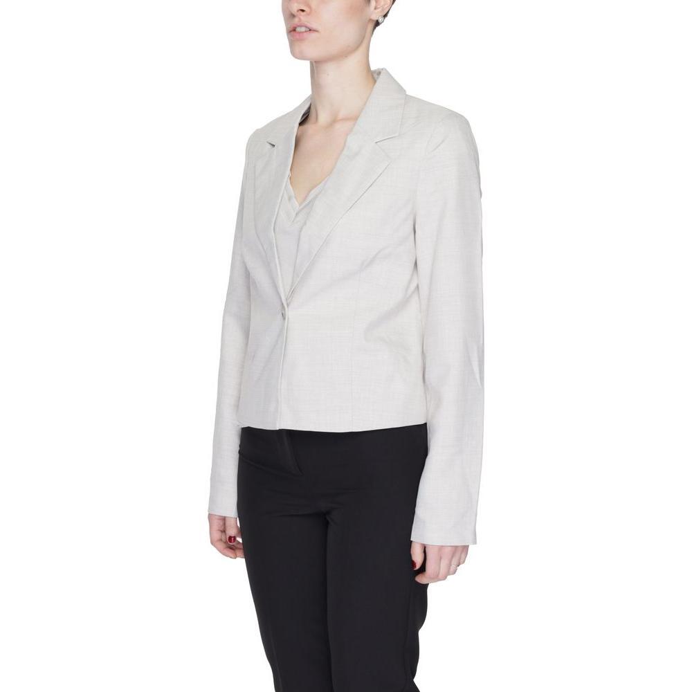 Vero Moda Gray Polyester Blazer VE-13394200137-IT36|XXS