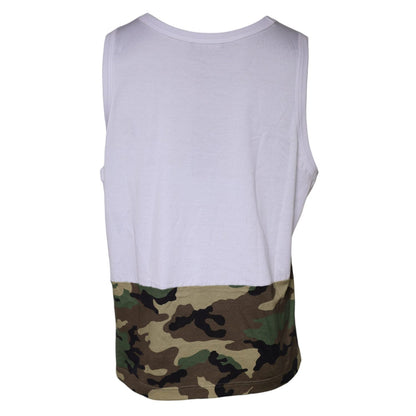 Dolce & Gabbana White Camouflage Tank Sleeveless T-shirt