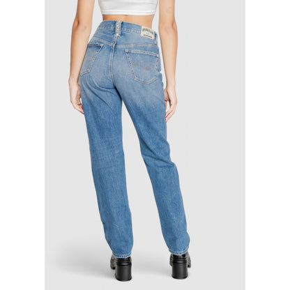 Replay Blue Cotton Mom Jean
