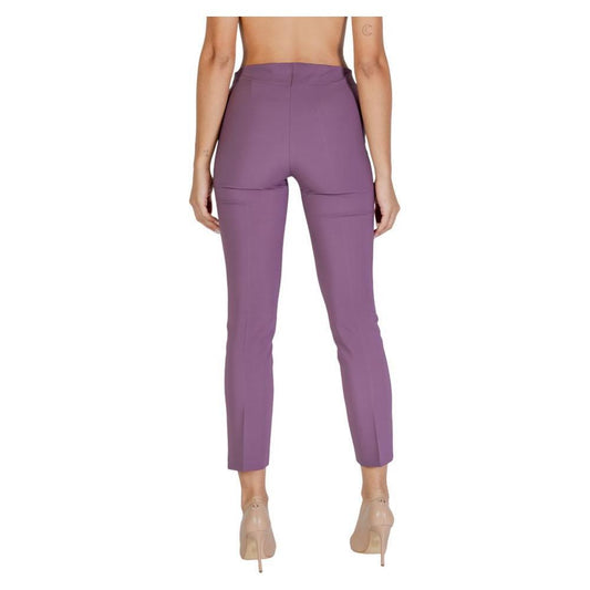 Sandro Ferrone Purple Polyester Pant SA-15619900151-IT40 | XS