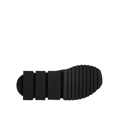 Dolce & Gabbana Black Sorrento Logo Men Sneakers Socks Shoes