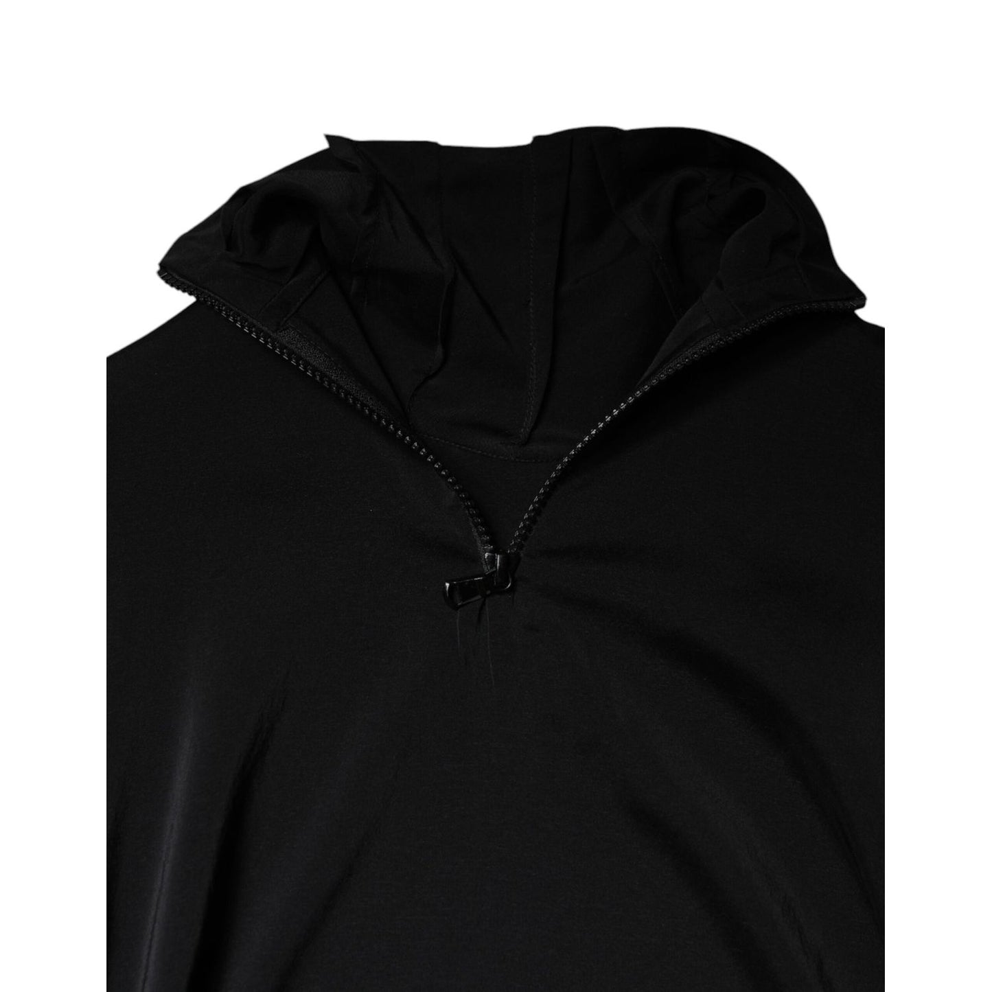 Brunello Cucinelli Black Silk Blend Long Sleeves Blouse Top