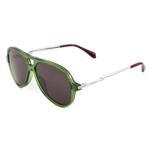 Zadig & Voltaire green acetate sunglasses with brown lenses, stylish eyewear for women with modern design.