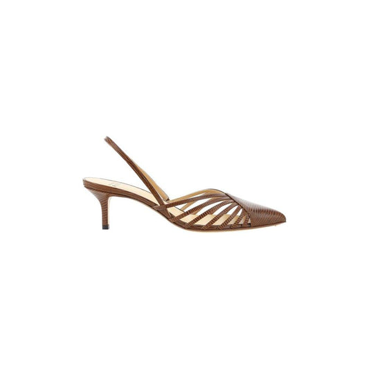 Francesco Russo leather pumps with cut-out details, elongated toe, and stiletto heel for a chic look.