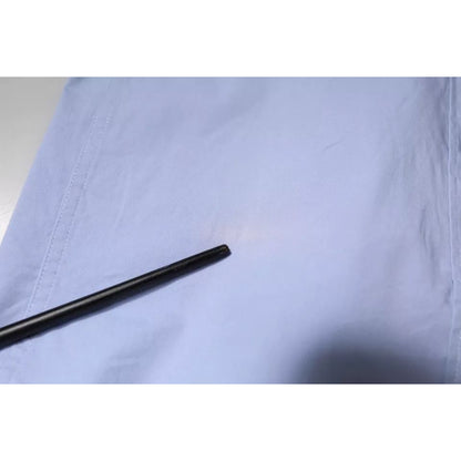 Dolce & Gabbana Light Blue Cotton Slim Fit SICILIA Dress Shirt