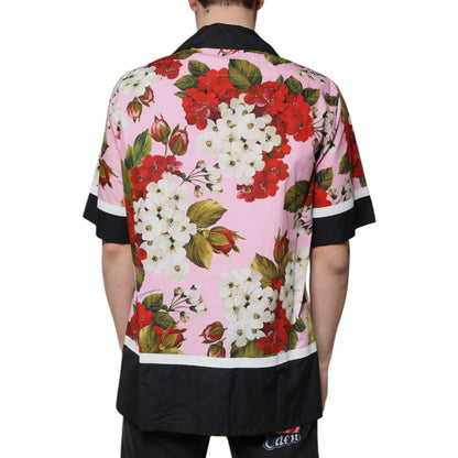 Dolce & Gabbana Multicolor Floral Button Down Casual Shirt
