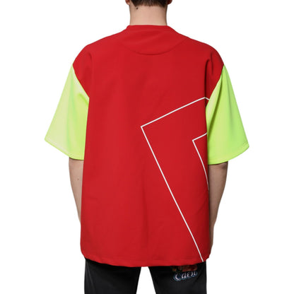 Dolce & Gabbana Multicolor Logo Cotton Men Crew Neck T-shirt