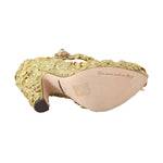 Dolce & Gabbana Gold Floral Crystal Mary Janes Pumps LA4329-36