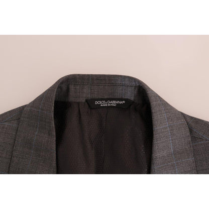Dolce & Gabbana Gray Wool MARTINI Slim Blazer