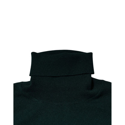 Dolce & Gabbana Green Cashmere Turtleneck Men Pullover Sweater