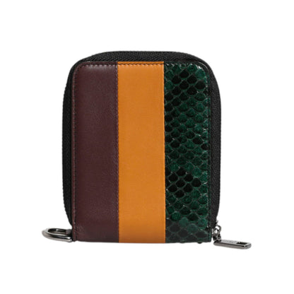 Dolce & Gabbana Multicolor Exotic Leather DG Bifold Card Holder Wallet