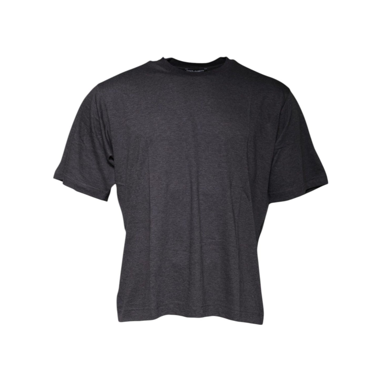 Dolce & Gabbana Dark Gray Crew Neck Short Sleeves T-shirt