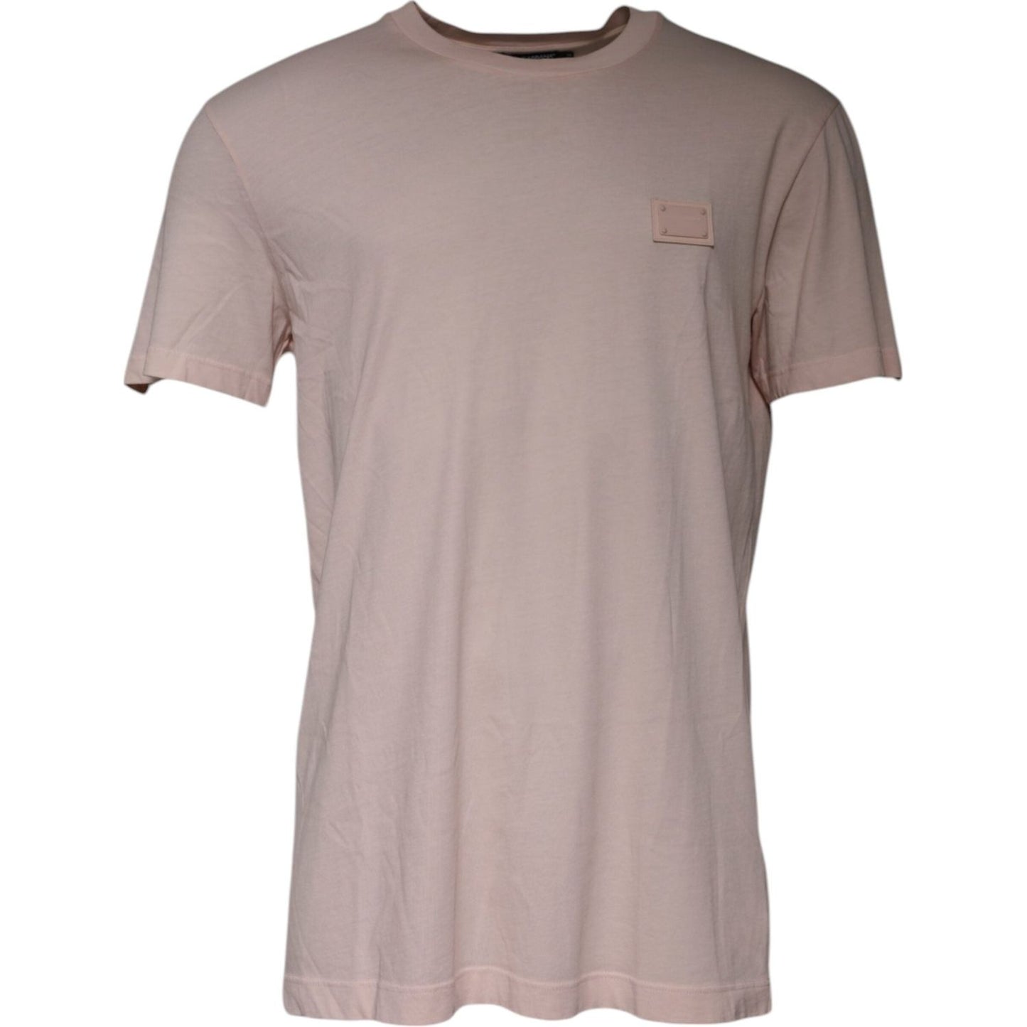 Dolce & Gabbana Beige Logo Crew Neck Short Sleeves T-shirt TSH87444-54