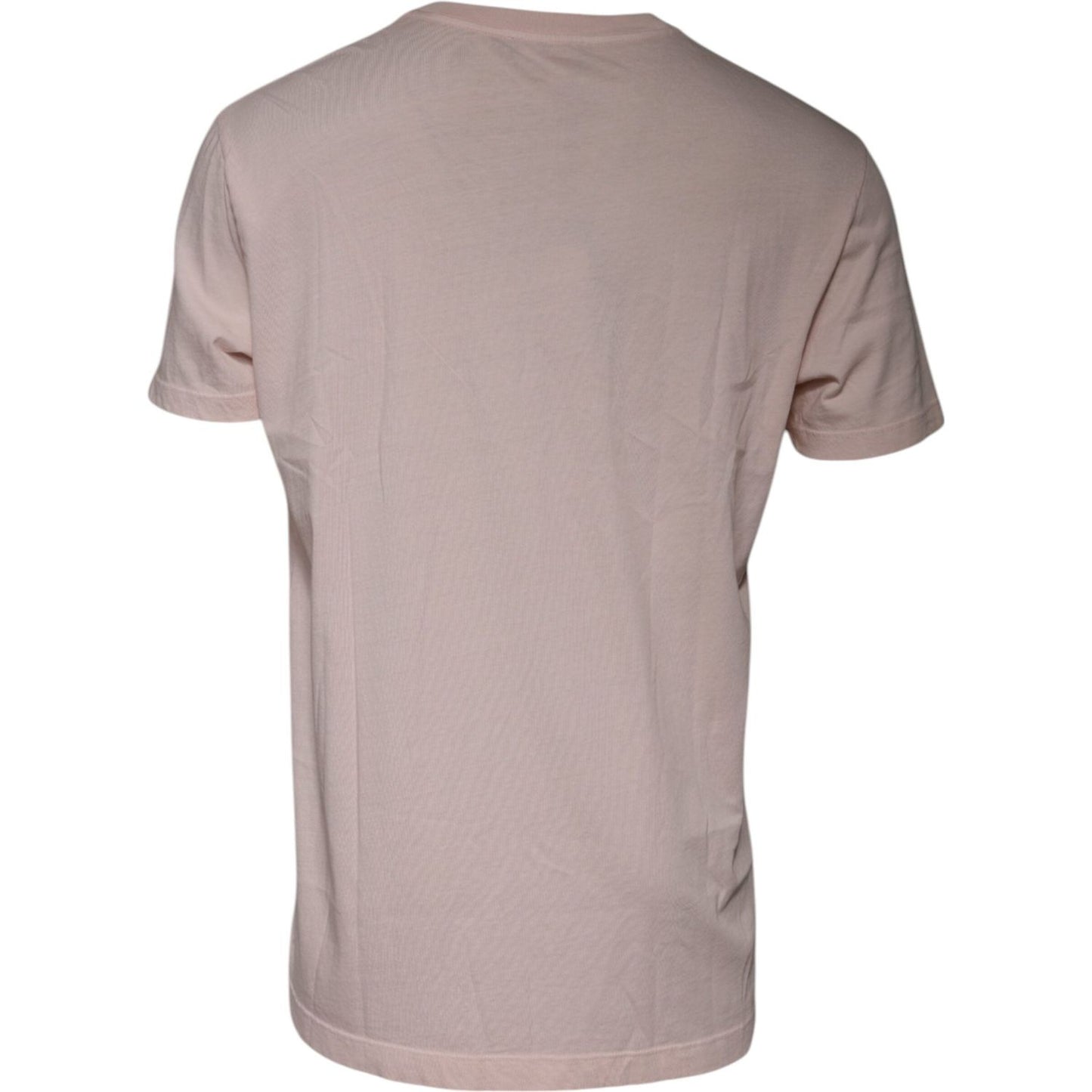 Dolce & Gabbana Beige Logo Crew Neck Short Sleeves T-shirt TSH87444-54