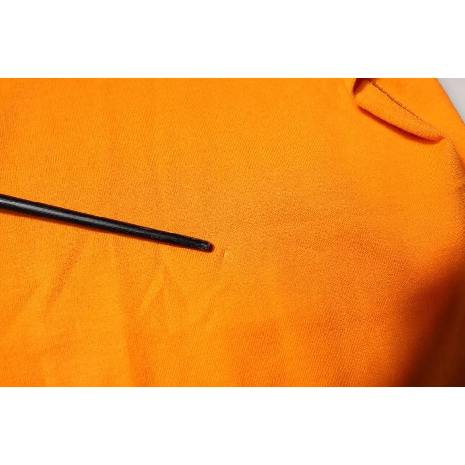 Dolce & Gabbana Orange Logo Cotton Crew Neck T-shirt