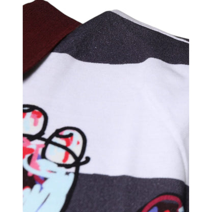 Dolce & Gabbana Multicolor Graphic Collared Polo T-shirt