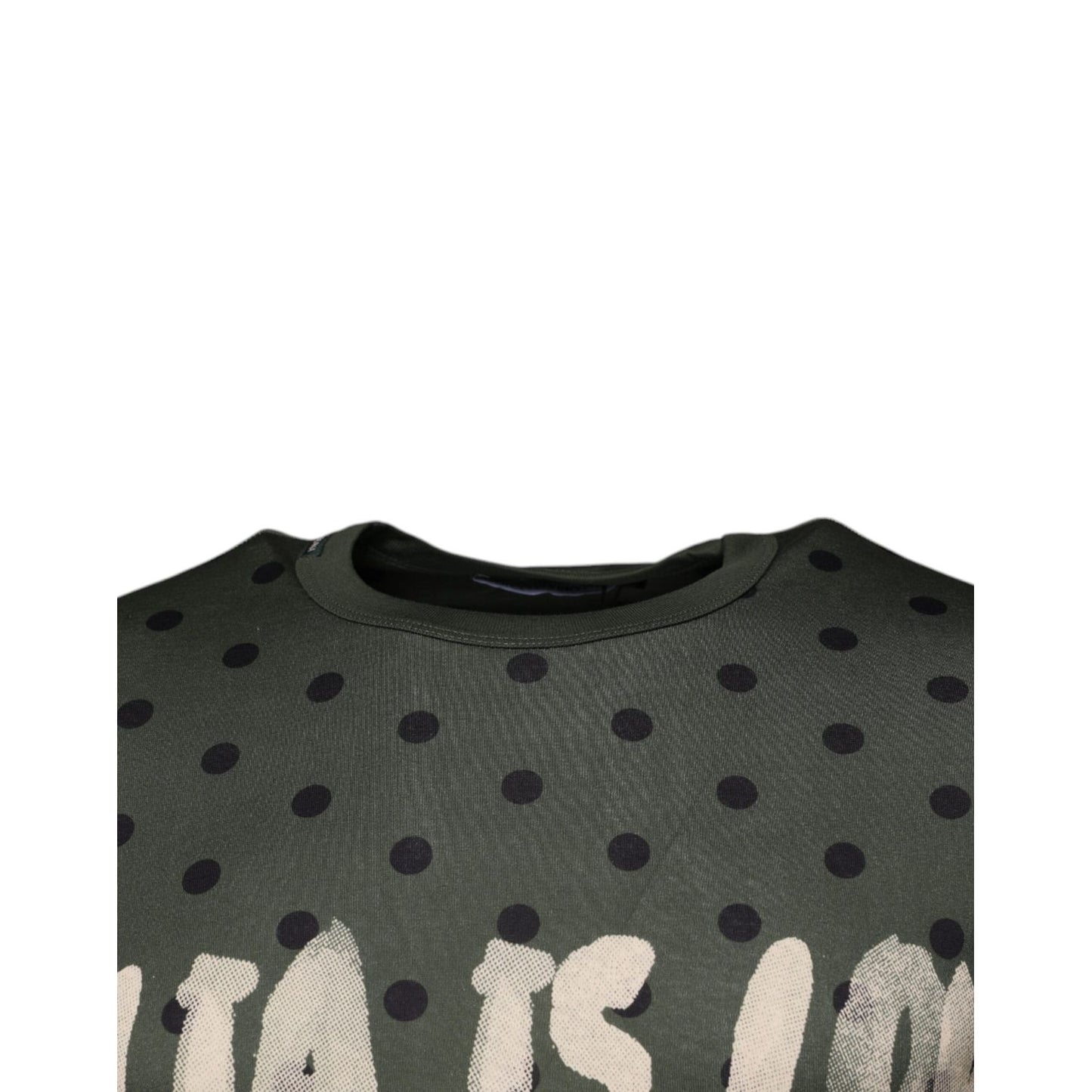 Dolce & Gabbana Gray Sicilia Cotton Crew Neck T-shirt