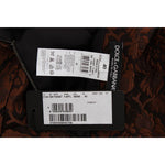 Dolce & Gabbana Brown Floral Brocade Mini Bubble Skirt SIG17466-1