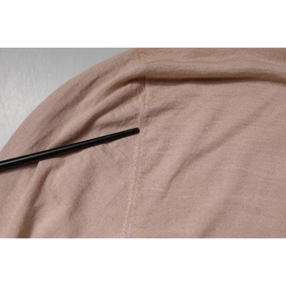 Dolce & Gabbana Beige Cashmere Turtleneck Pullover Sweater