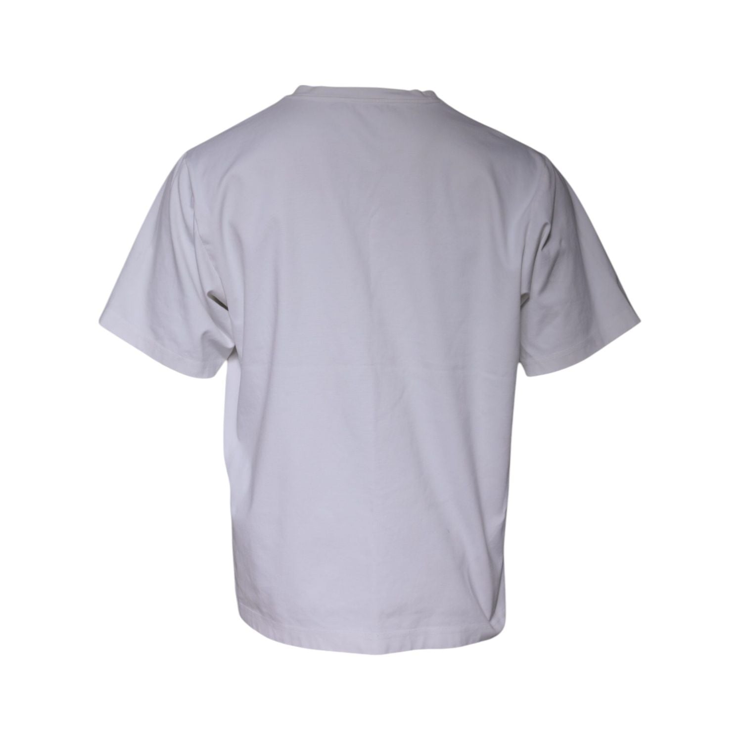 Dolce & Gabbana White Logo Embellished Crew Neck T-shirt