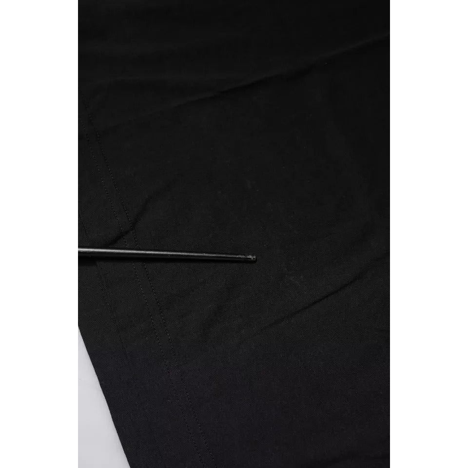 Dolce & Gabbana Black Logo Print Cotton Short Sleeve T-shirt