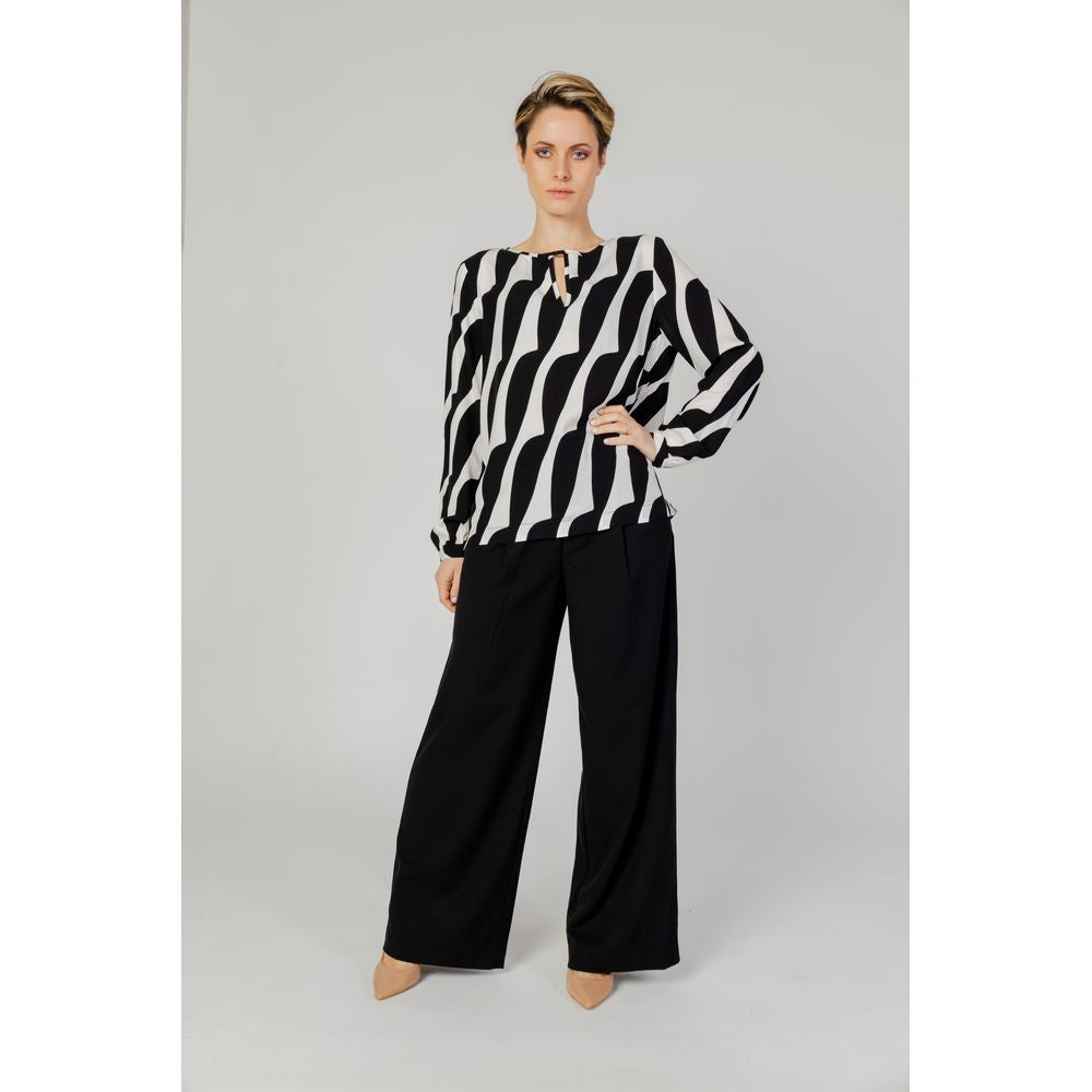 Street One Black Viscose Blouse ST-13475300009-IT36|XXS