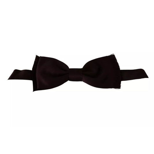 Dolce & Gabbana Bordeaux Red Silk Solid Classic Bowtie KRA3002