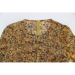 Dolce & Gabbana Sicilian Mosaic Print Silk Blouse Dolce & Gabbana Sienna